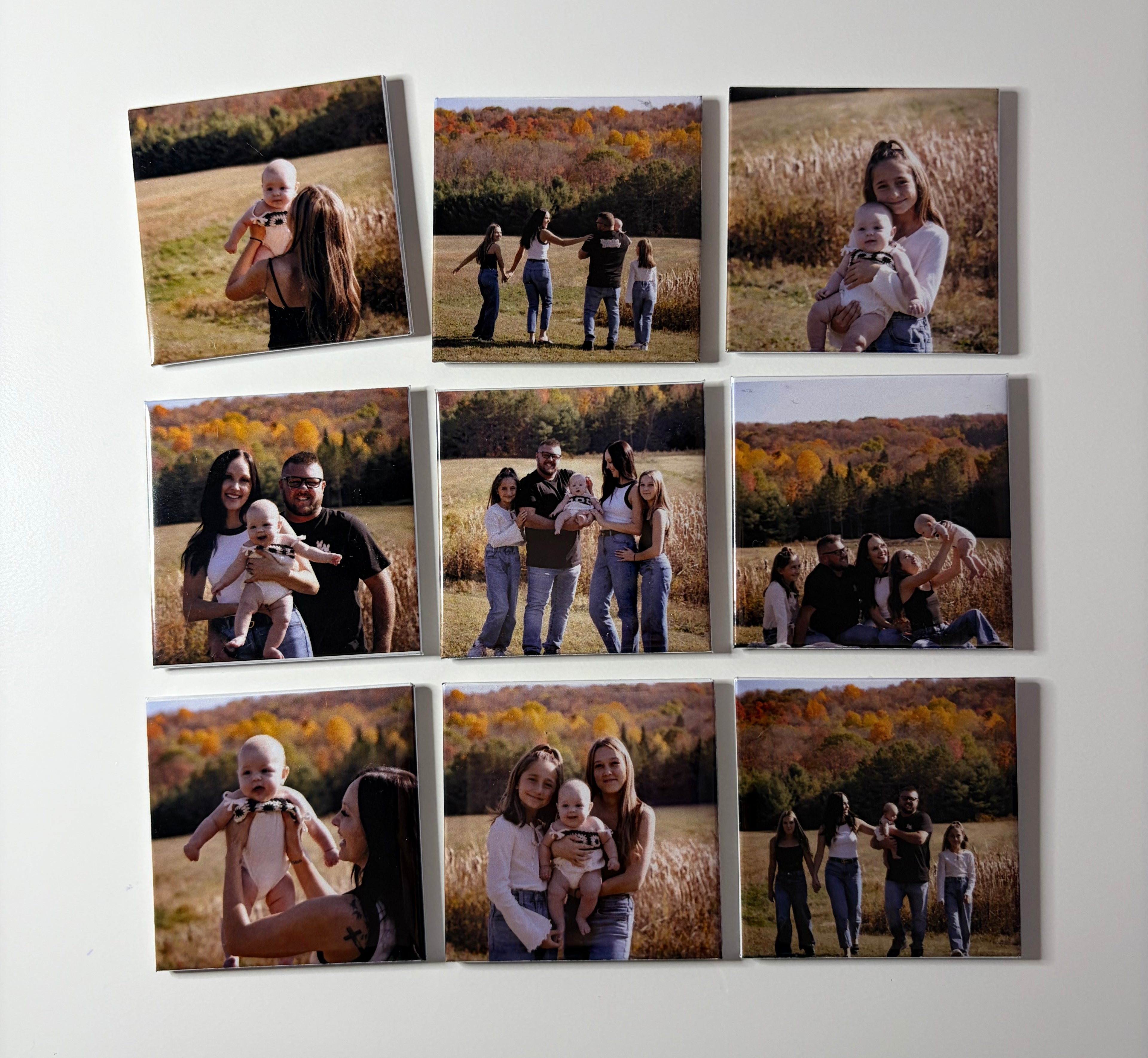 Ensemble de 9 aimants personnalisées